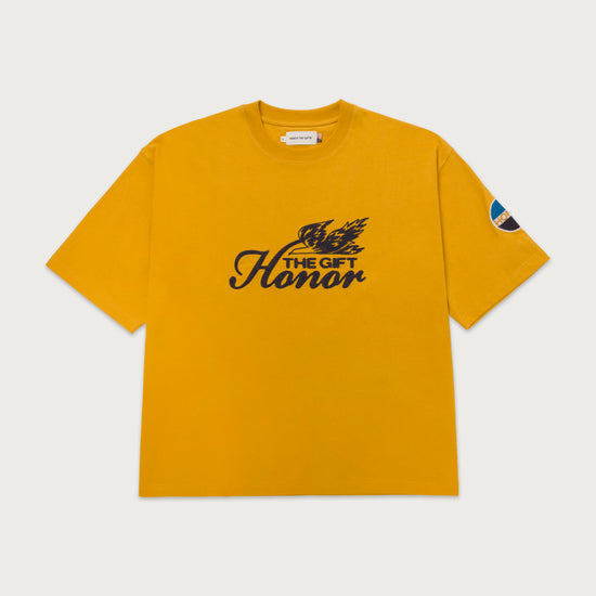 Auto Club Box Tee - Yellow