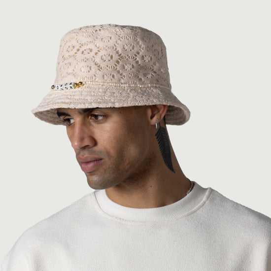 Friendship Crochet Bucket Hat - Bone