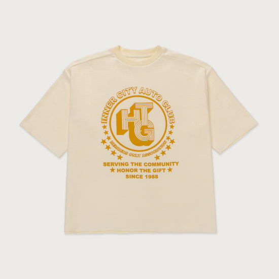 Association Herringbone Crew - White