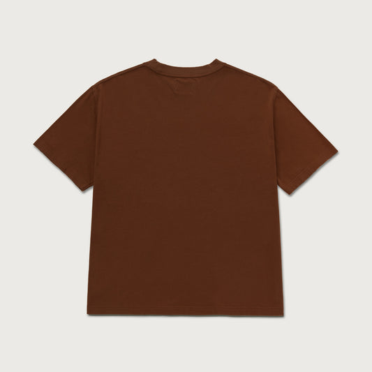 Holiday Script T-Shirt - Brown