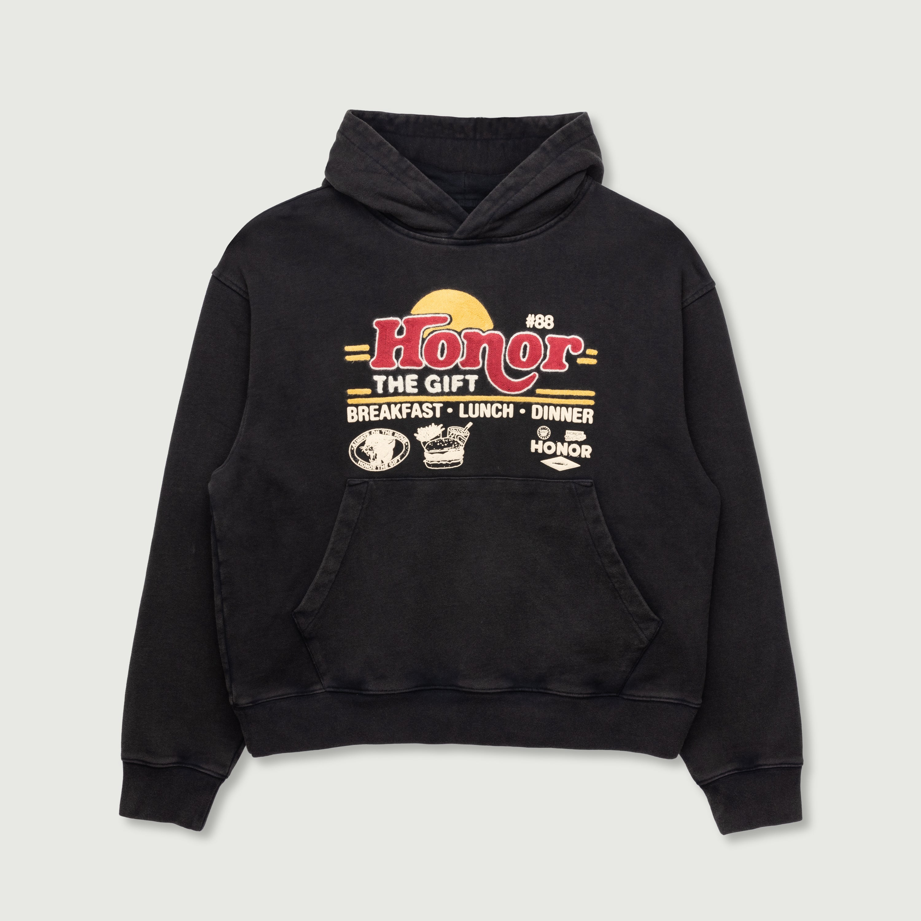 トップス HONOR THE GIFT 'Decal' Multi Hoodie Honor Dining Hoodie - Grey – Honor The Gift