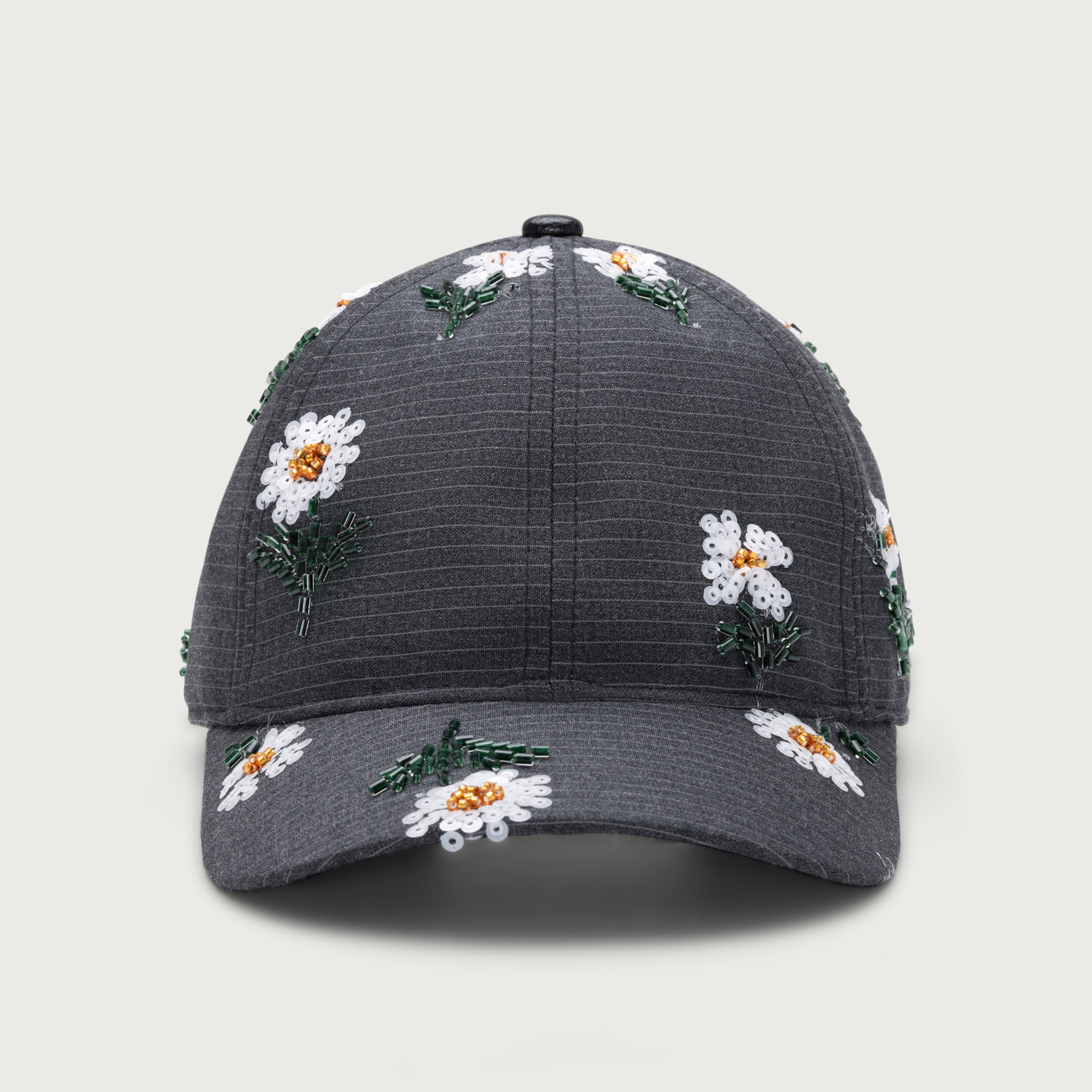 Flowers Beaded 6 Panel Cap - Black – Honor The Gift display picture 1