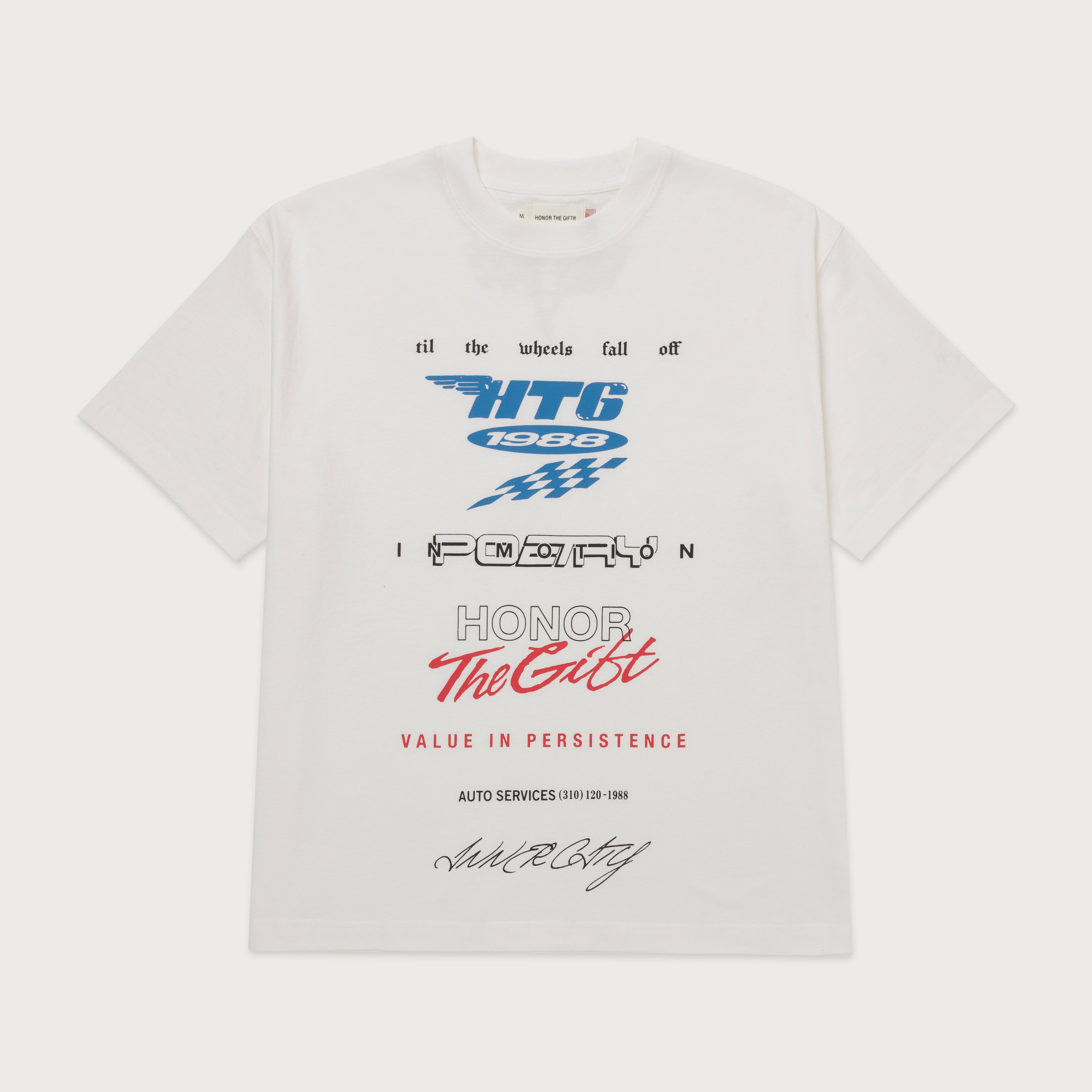 HONOR THE GIFT オナーザギフト Persistence Race Tee Tシャツ Persistence Race Tee - White – Honor The Gift