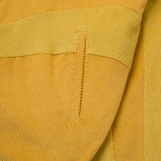 Corduroy Zip Jacket - Yellow