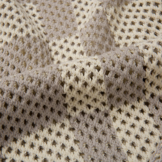 Womens Crochet Dress - Stone