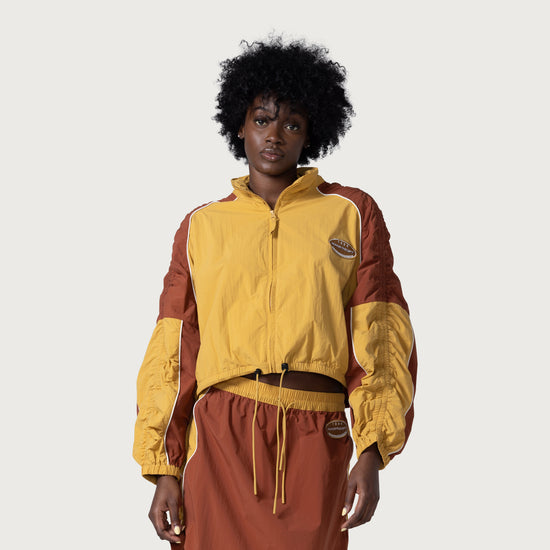 Sports Crop Jacket - Yellow
