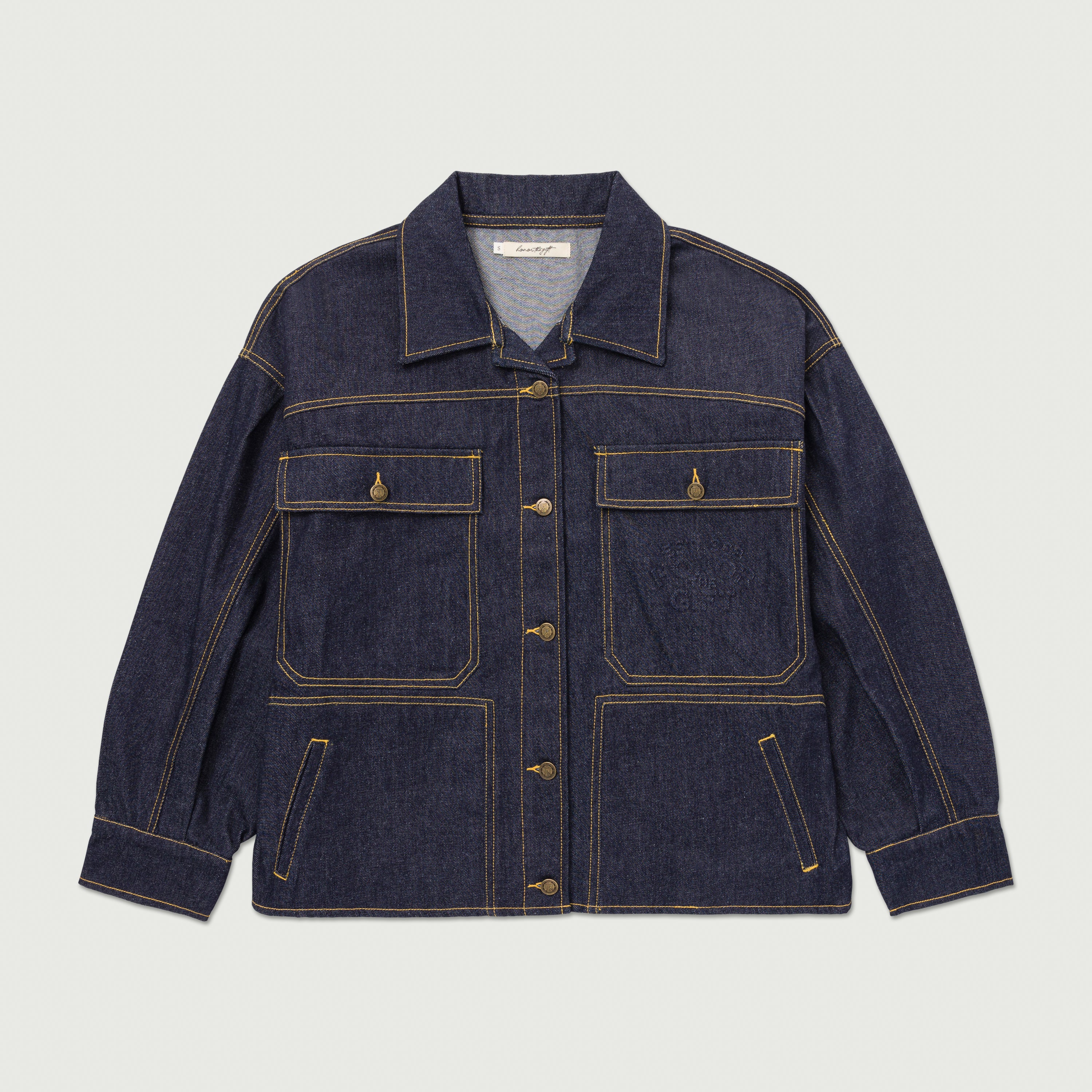 ジャケットその他 THE MUSEUM VISITOR STUD BACK LOGO CARPENTER JACKET MY896 STUD BACK LOGO CARPENTER JACKET (KHAKI) : THE MUSEUM VISITOR