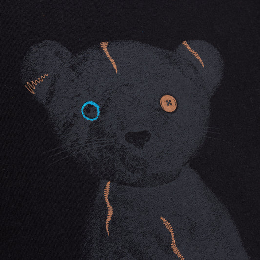Kids Stuffed Panther T-Shirt - Black
