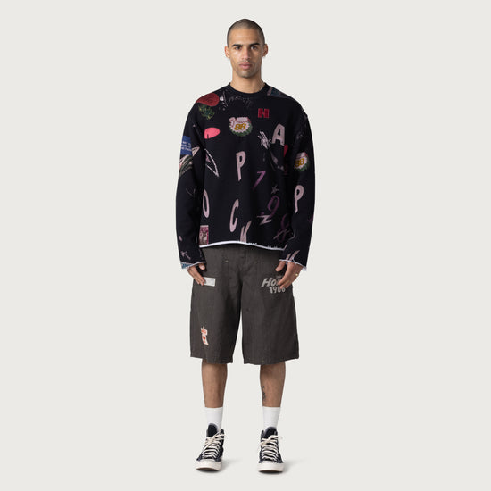Twill Carpenter Short - Black