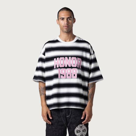 1988 Box Stripe Tee - Black