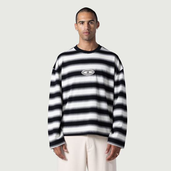 1988 Stripe Ls Tee - Black