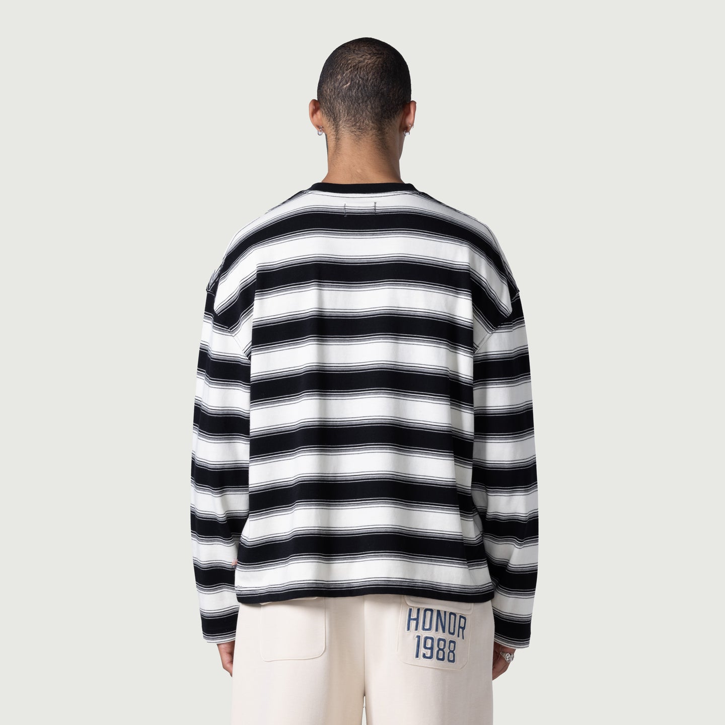 1988 Stripe Ls Tee - Black