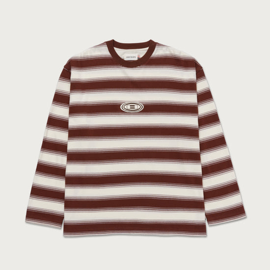 1988 Stripe Ls Tee - Brown