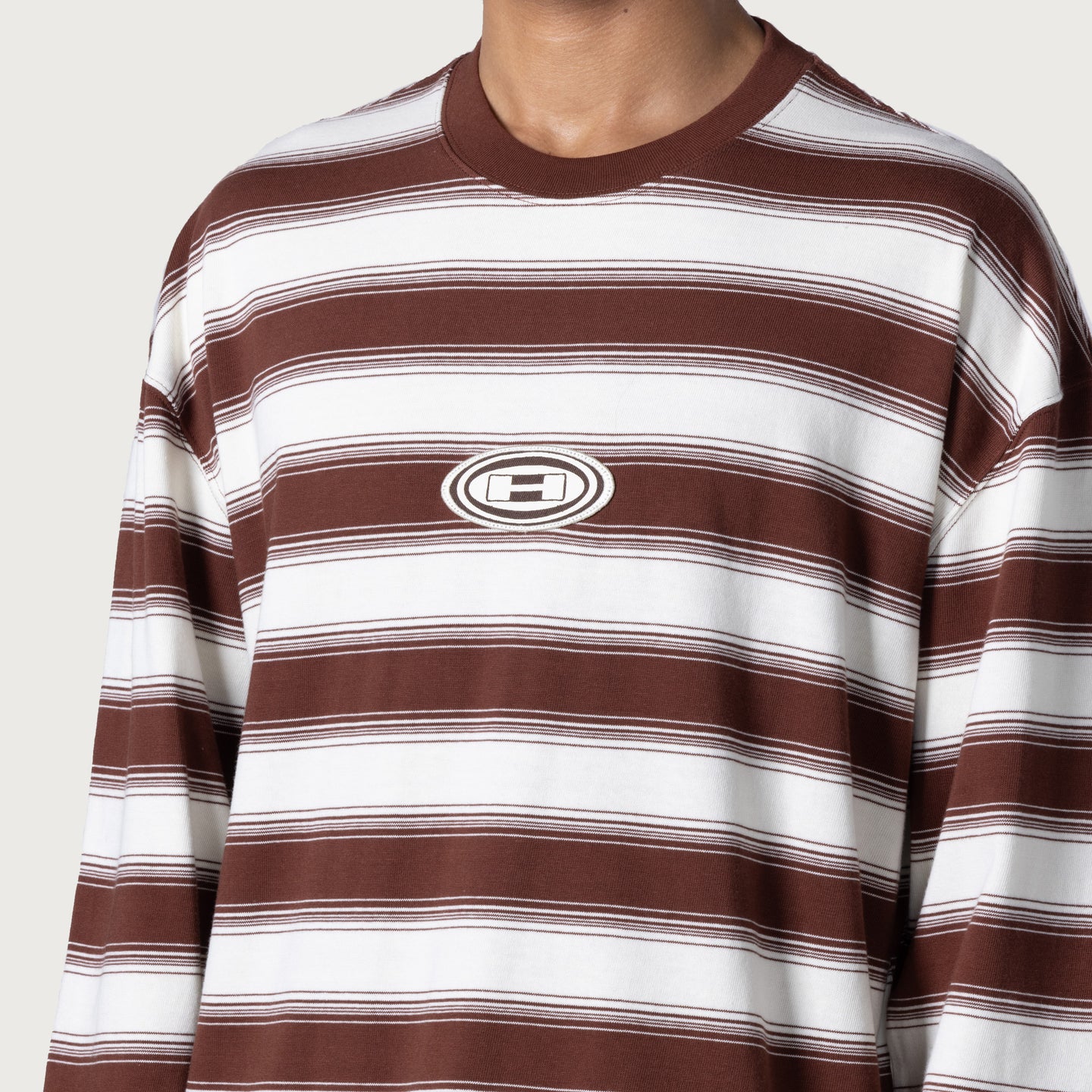 1988 Stripe Ls Tee - Brown