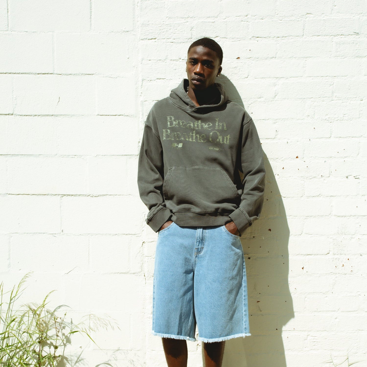 Breathe In Breathe Out Hoodie - Black