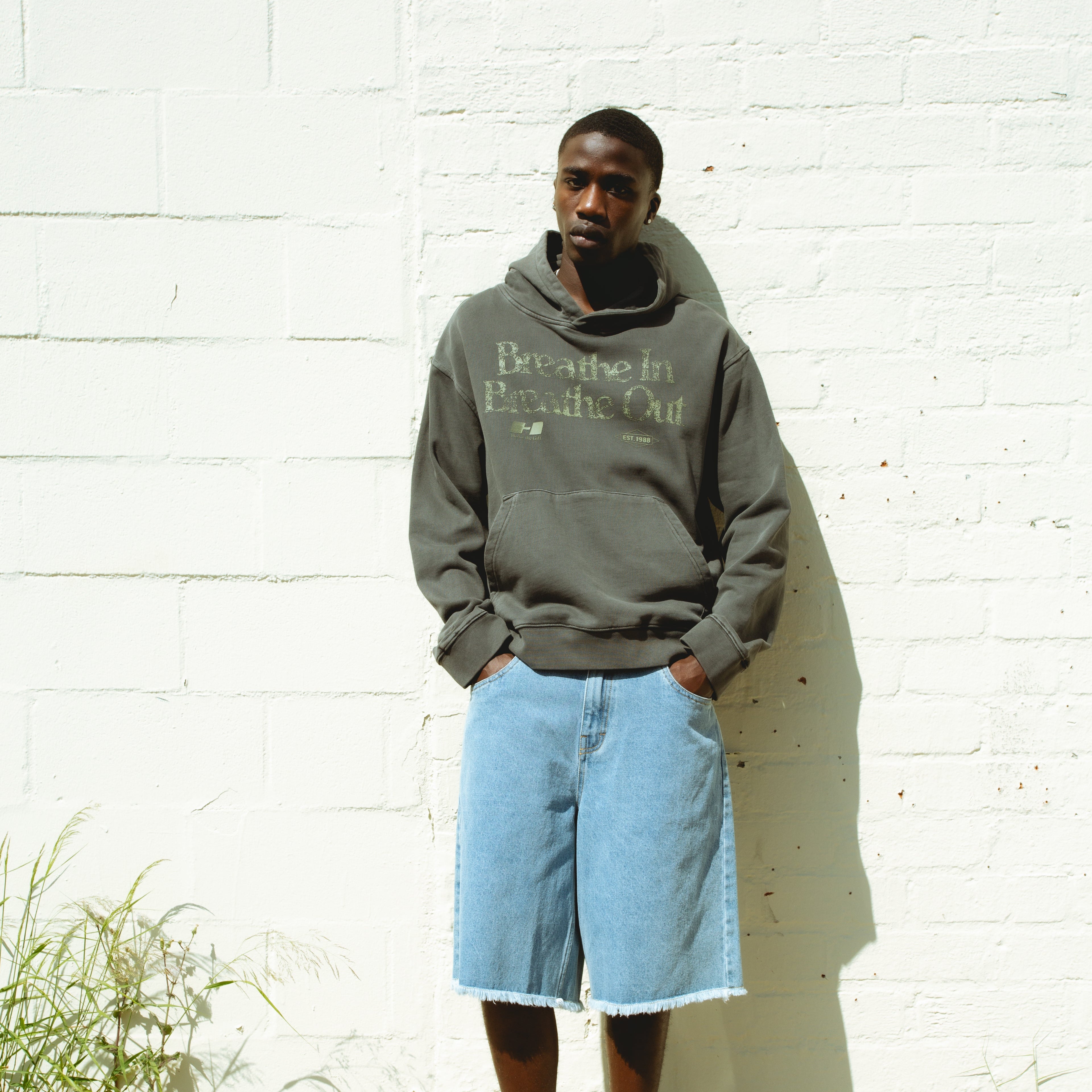 Breathe In Breathe Out Hoodie - Black