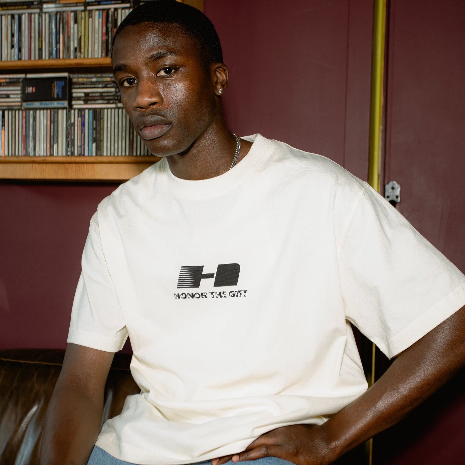 H Logo Tee - Bone