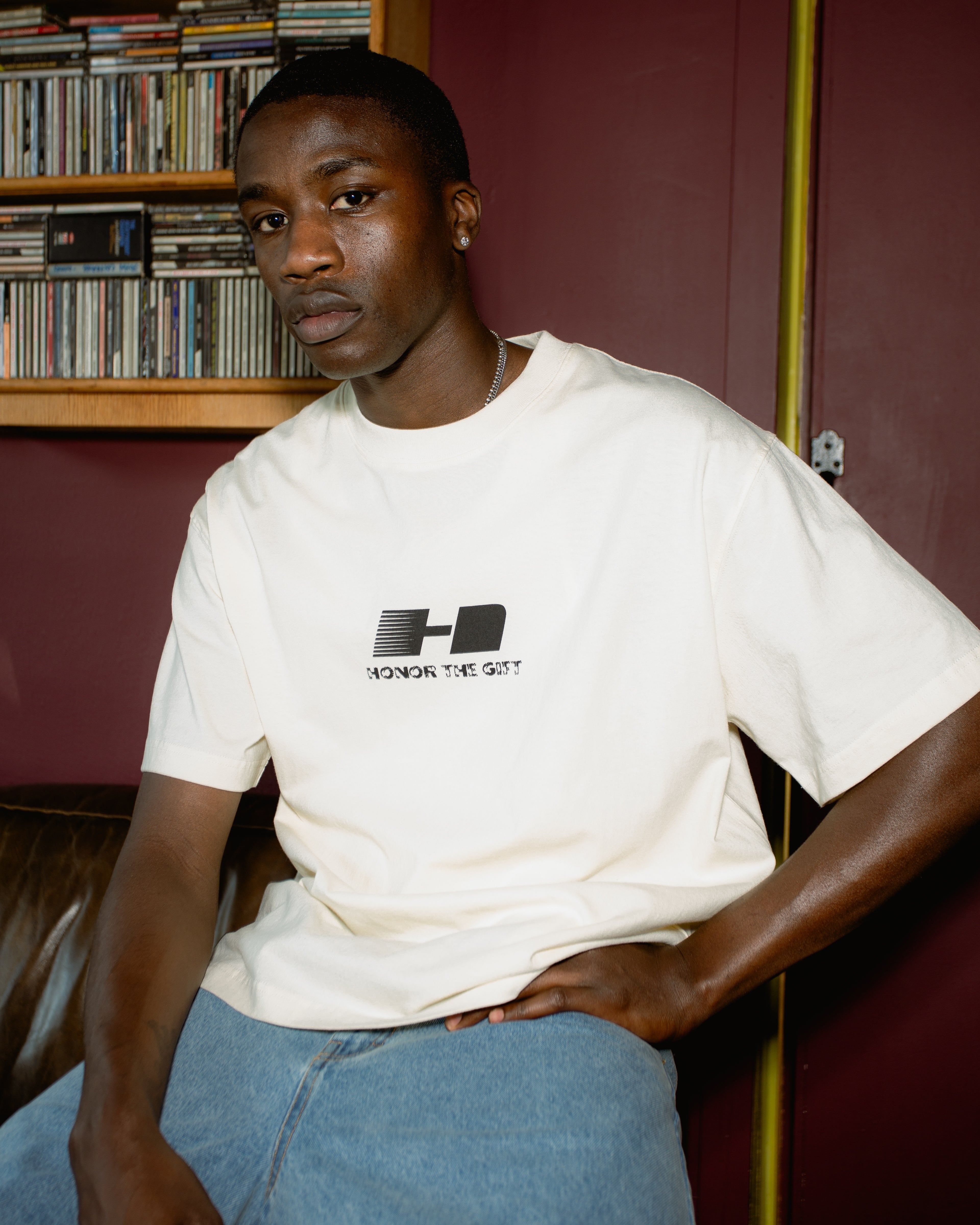 H Logo Tee - Bone