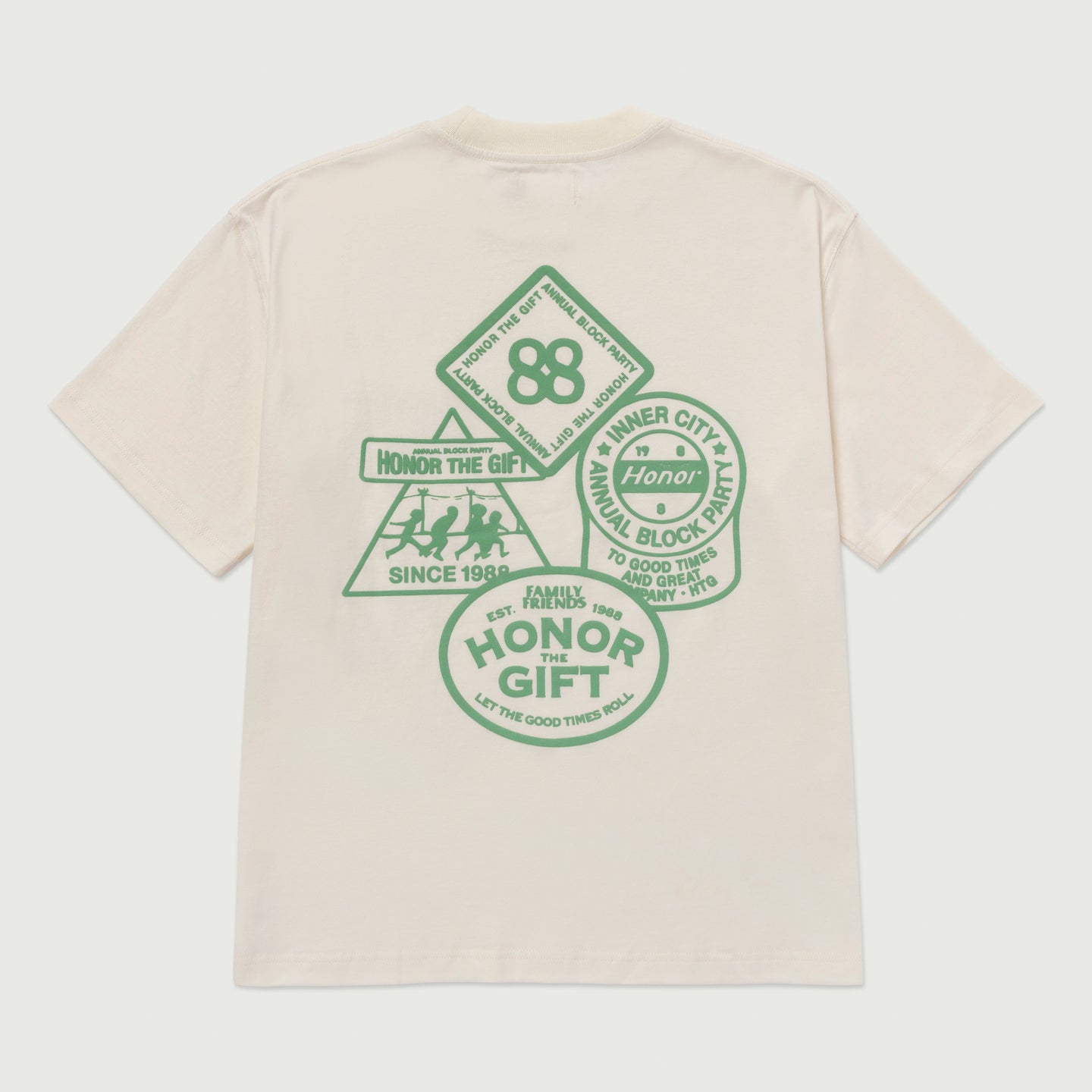 88 Block T-Shirt - Bone