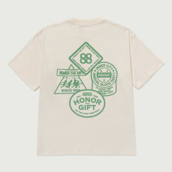 88 Block T-Shirt - Bone