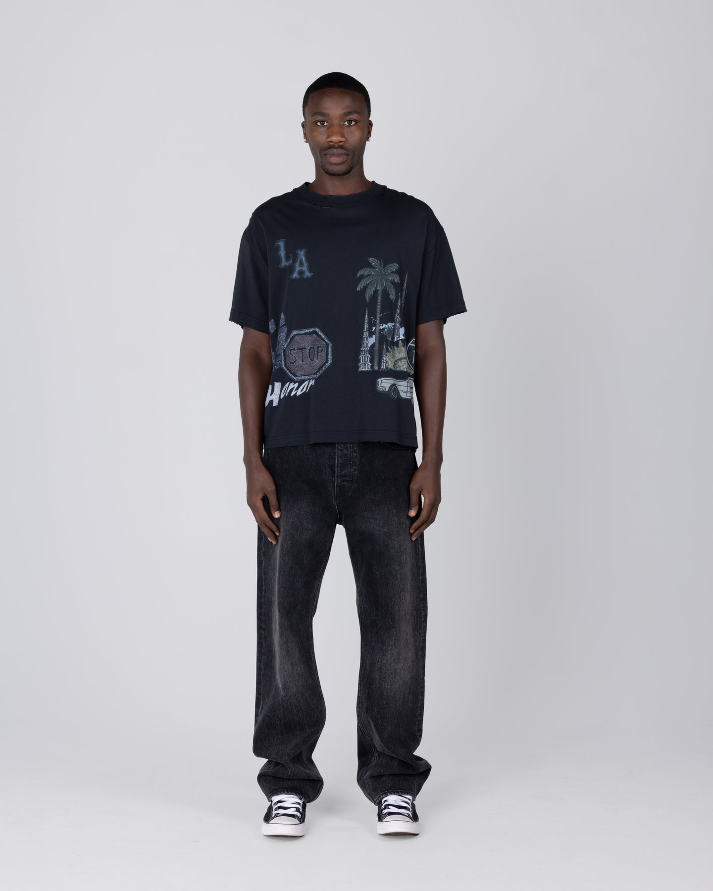 All Over Los Angeles Tee - Black