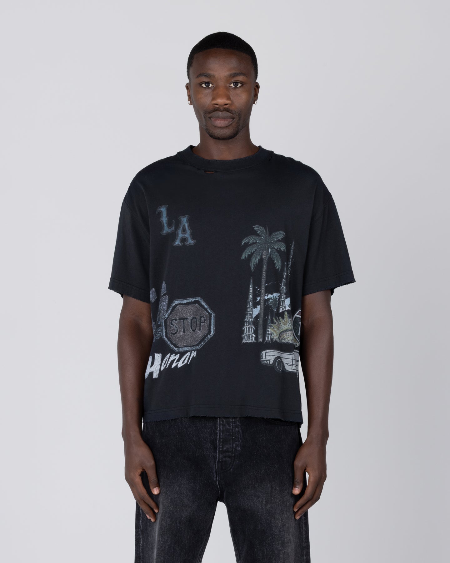 All Over Los Angeles Tee - Black