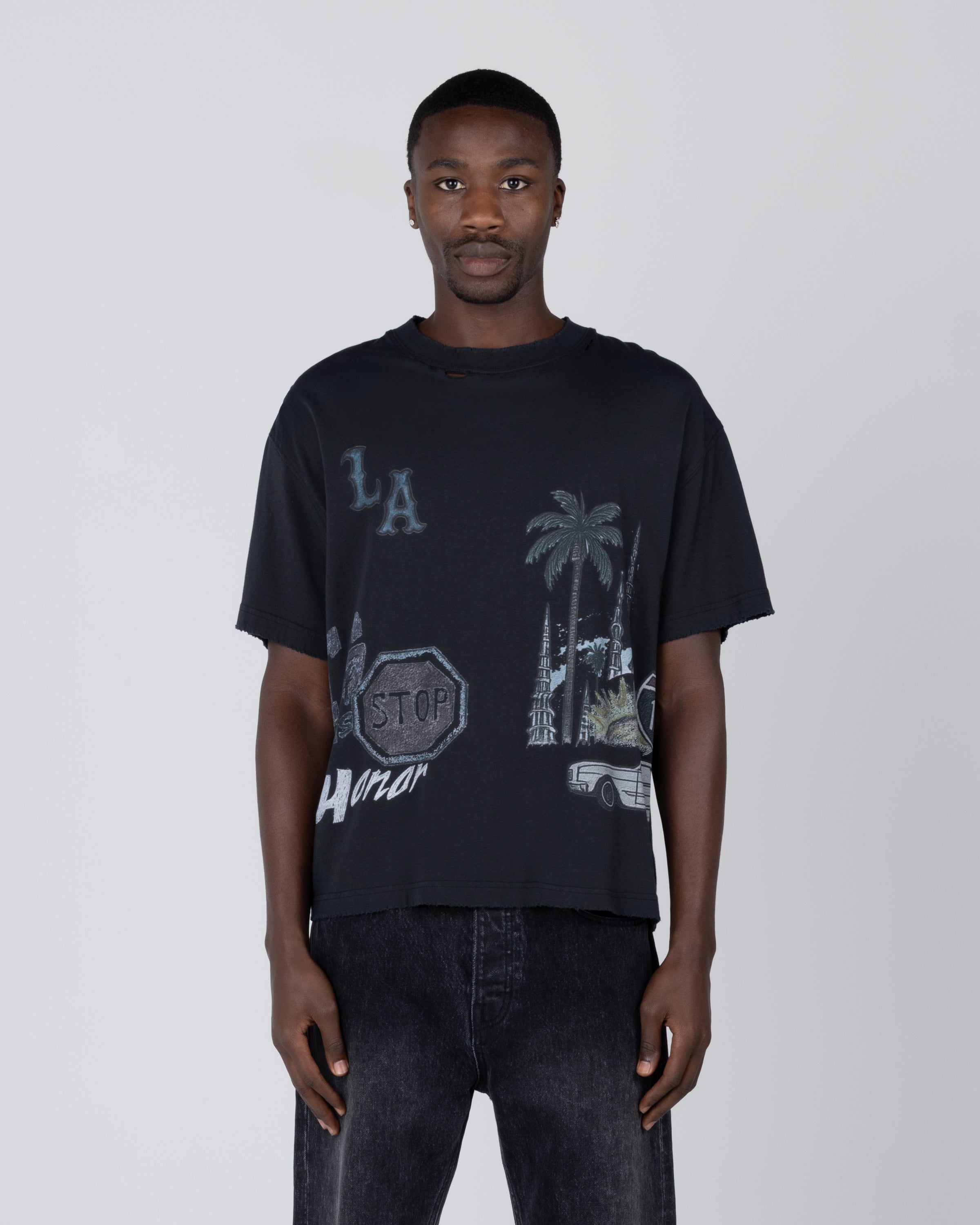 All Over Los Angeles Tee - Black