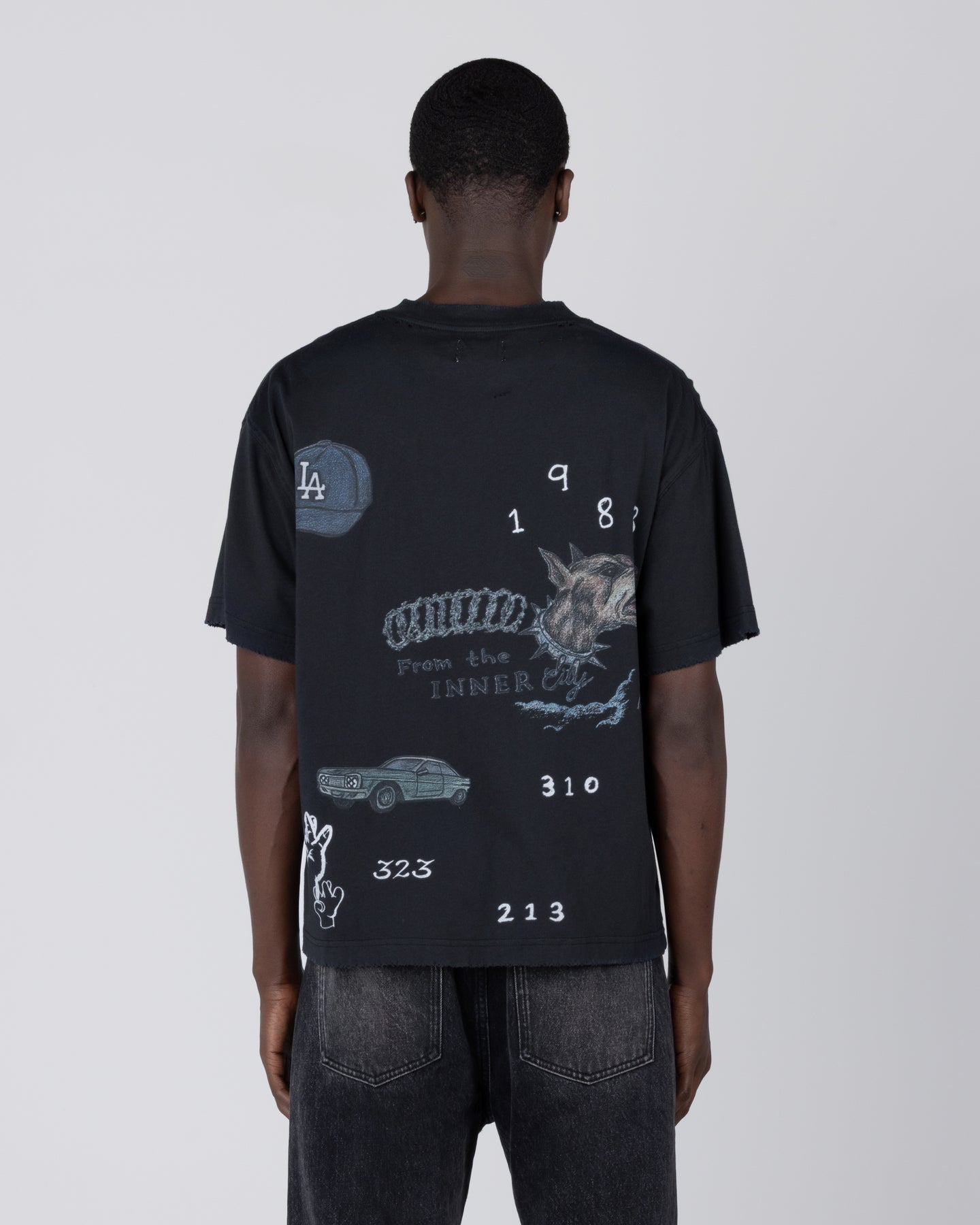All Over Los Angeles Tee - Black