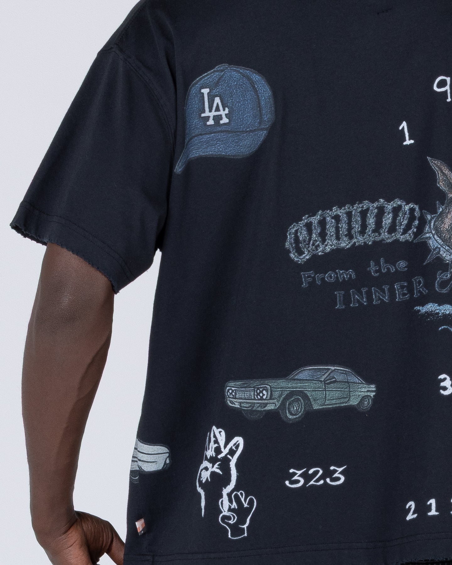 All Over Los Angeles Tee - Black