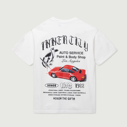 Inner City Auto Service T-Shirt - Bone