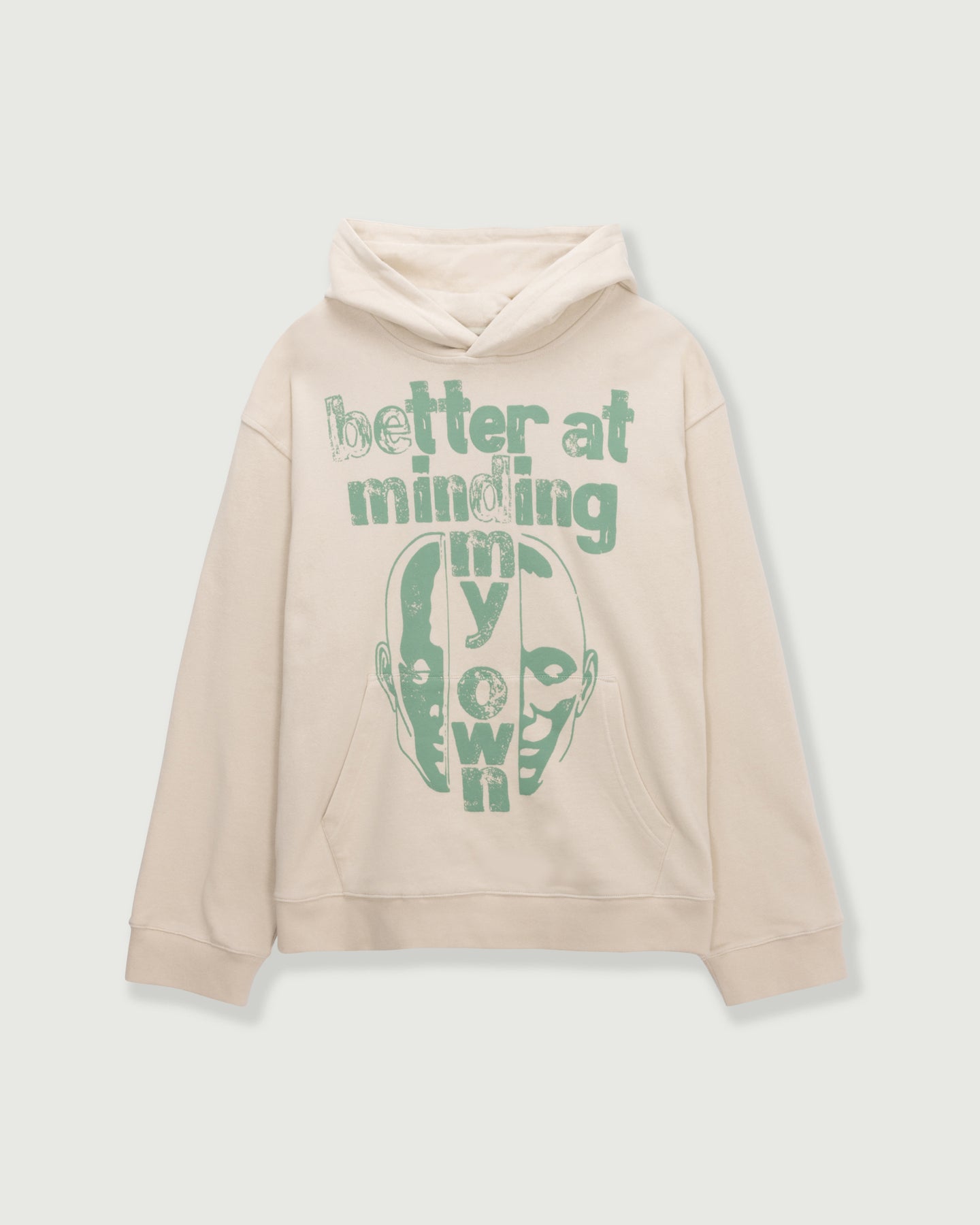 Better At Minding My Own 连帽衫 - 灰褐色