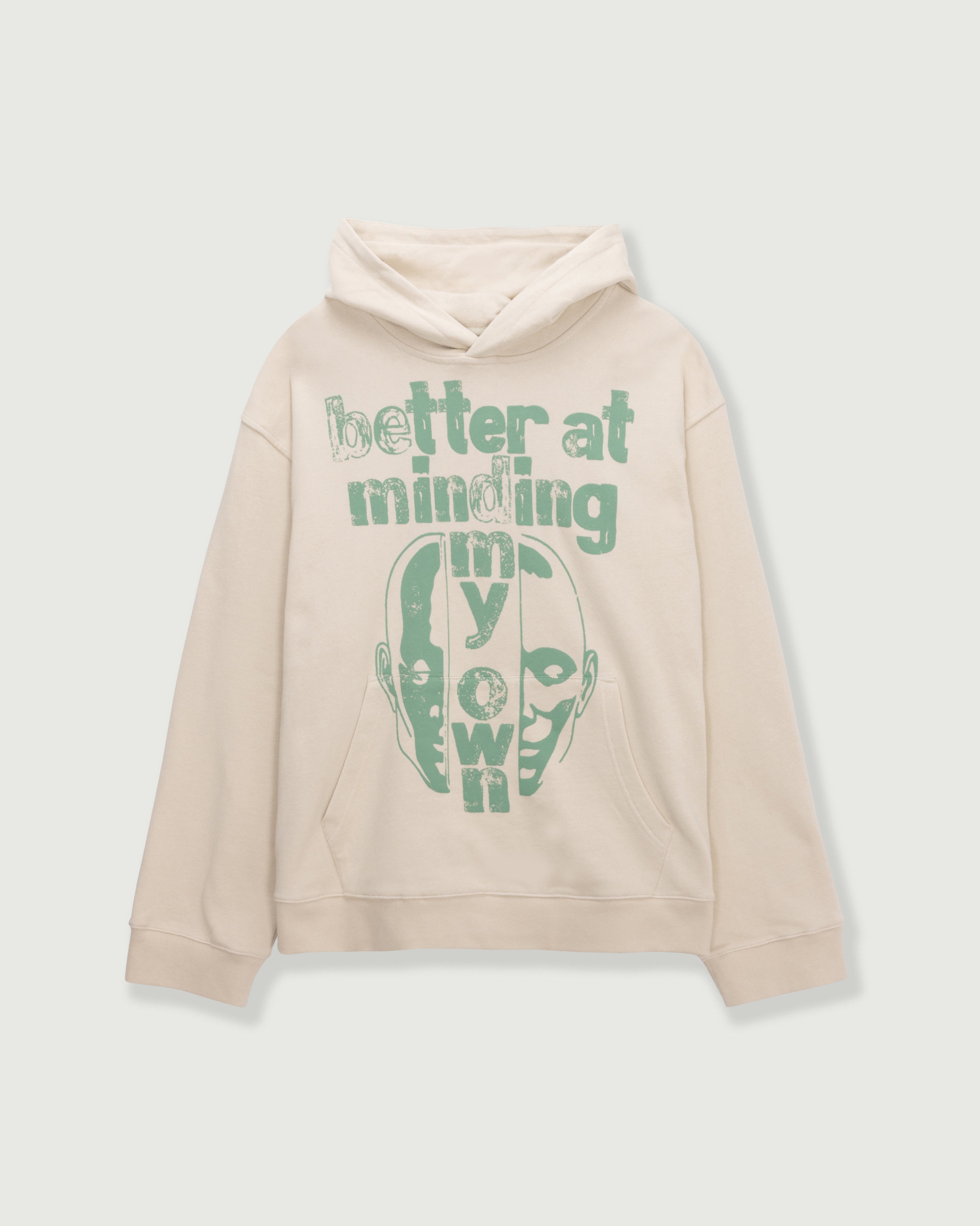 Better At Minding My Own 连帽衫 - 灰褐色