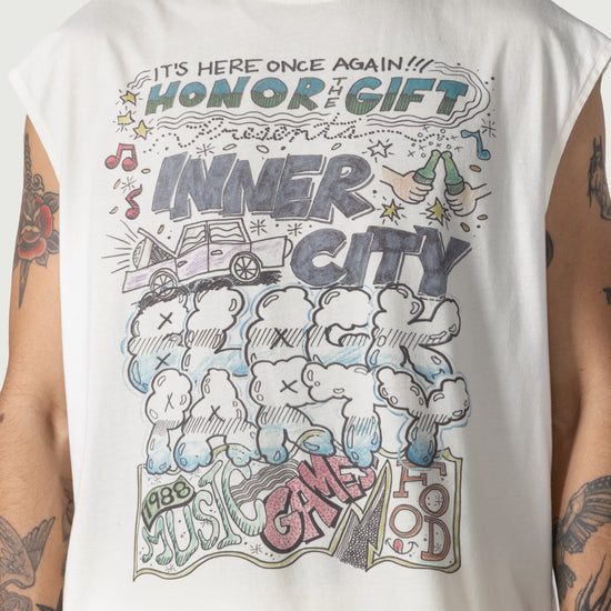 Block Party Cut-Off - Bone
