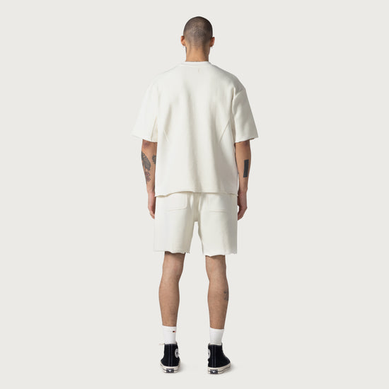 Block Party Reverse Terry Short - Bone