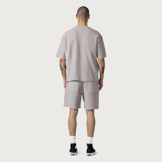 Block Party Reverse Terry Short - Stone