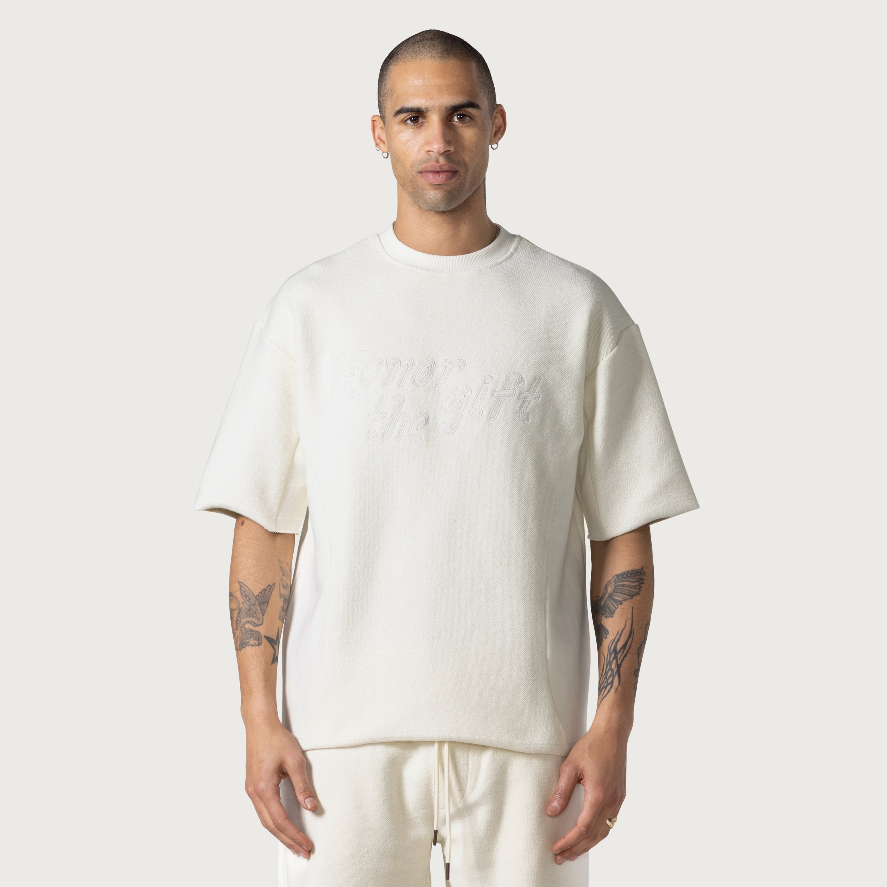 【G FORE】 TERRY CREWNECK T-SHIRT(MEN) / 追跡付 Block Party Terry Crew - Bone – Honor The Gift
