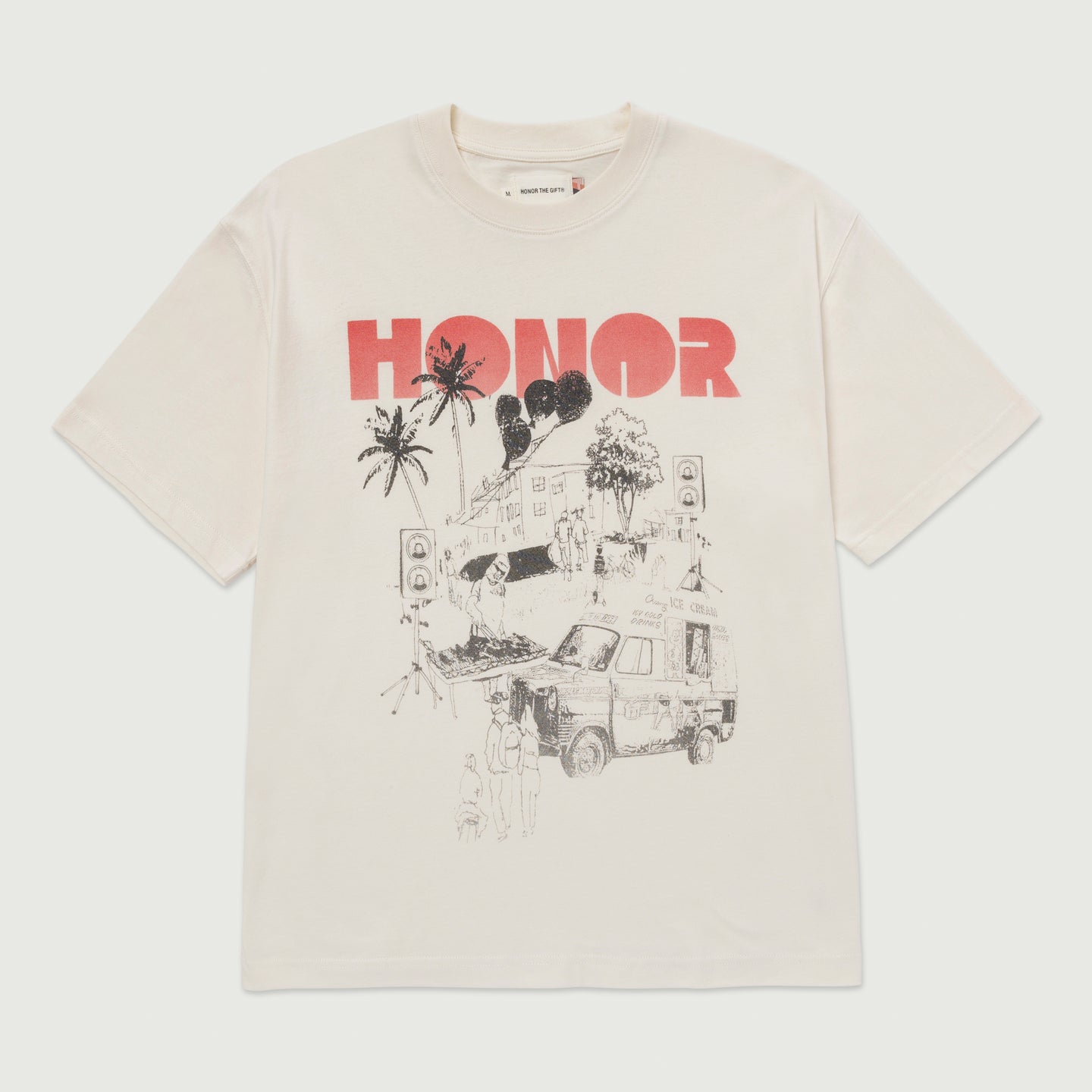 Block Party T-Shirt - Bone