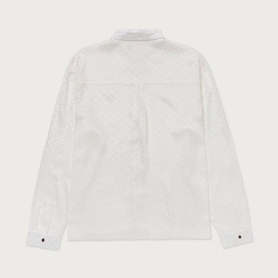 Race Night Button Up - White