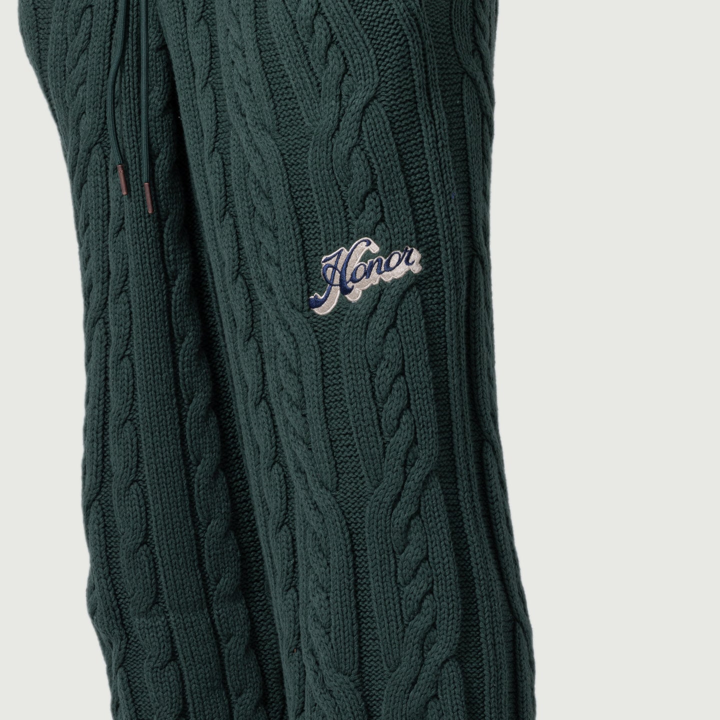 Cable Knit Leisure Pant - Green