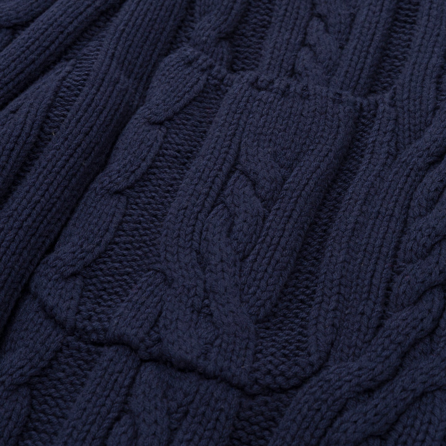 Cable Knit Leisure Pant - Navy