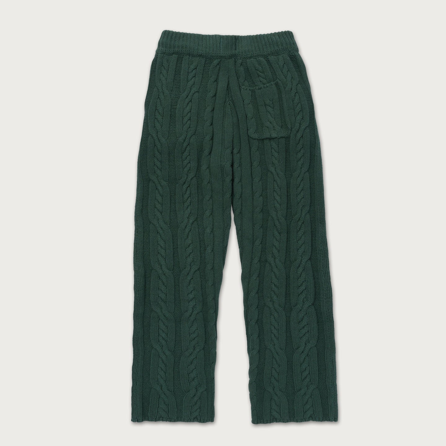 Cable Knit Leisure Pant - Green