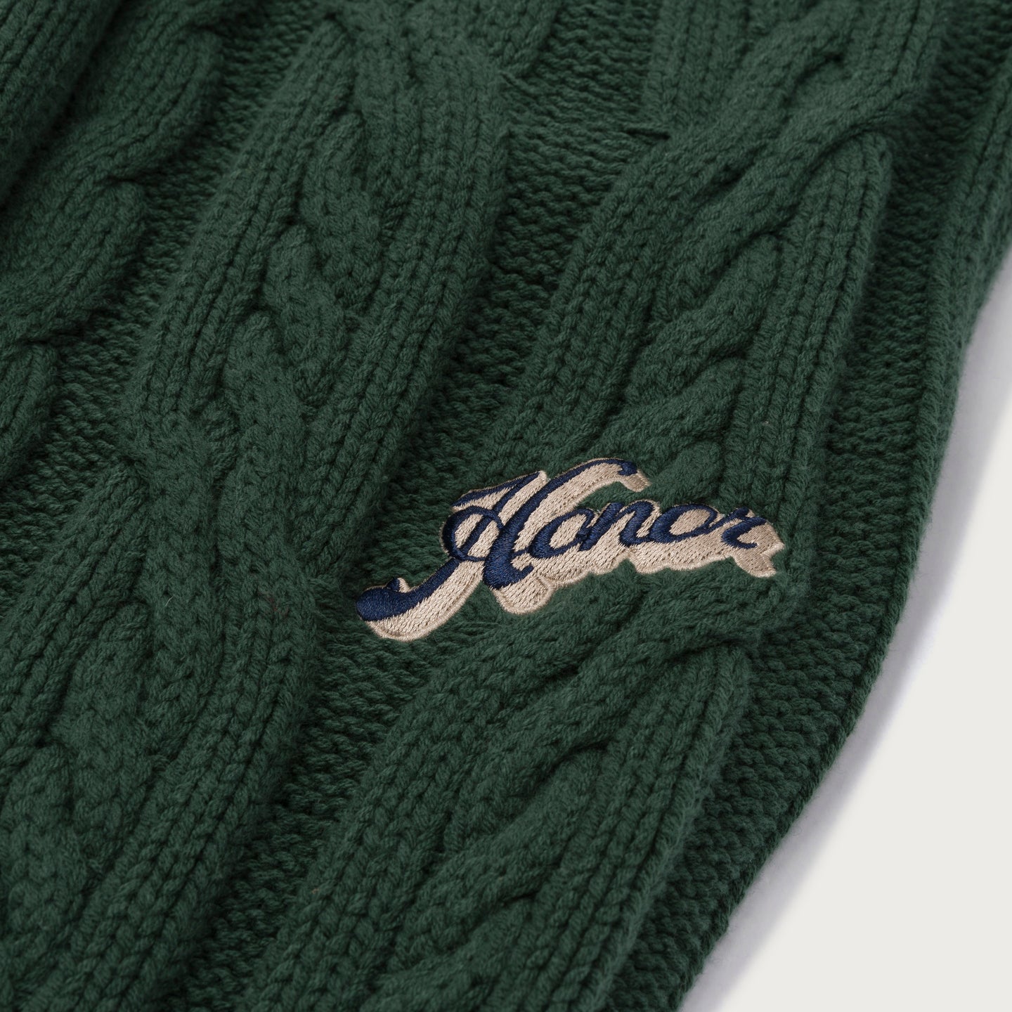 Cable Knit Leisure Pant - Green