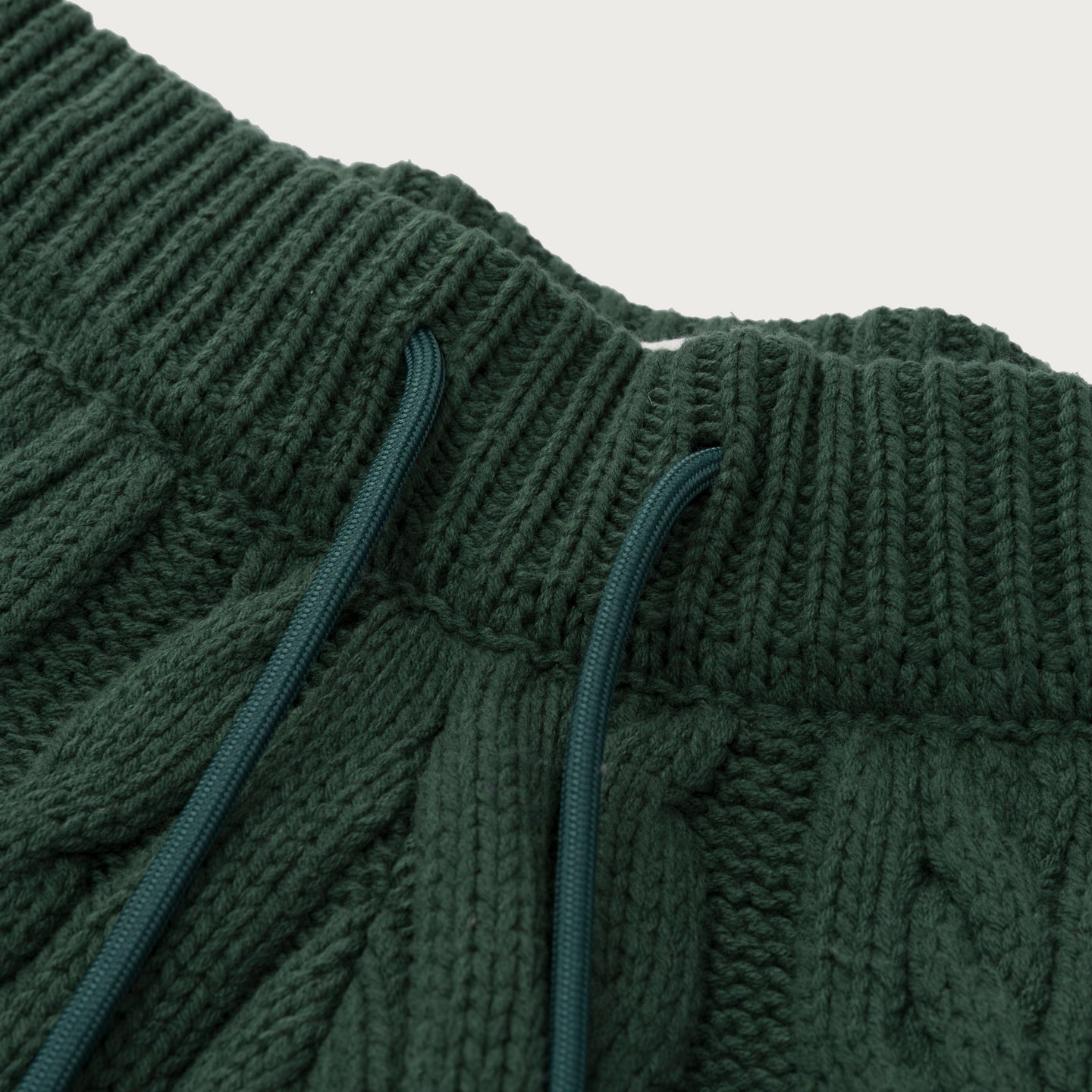 Cable Knit Leisure Pant - Green