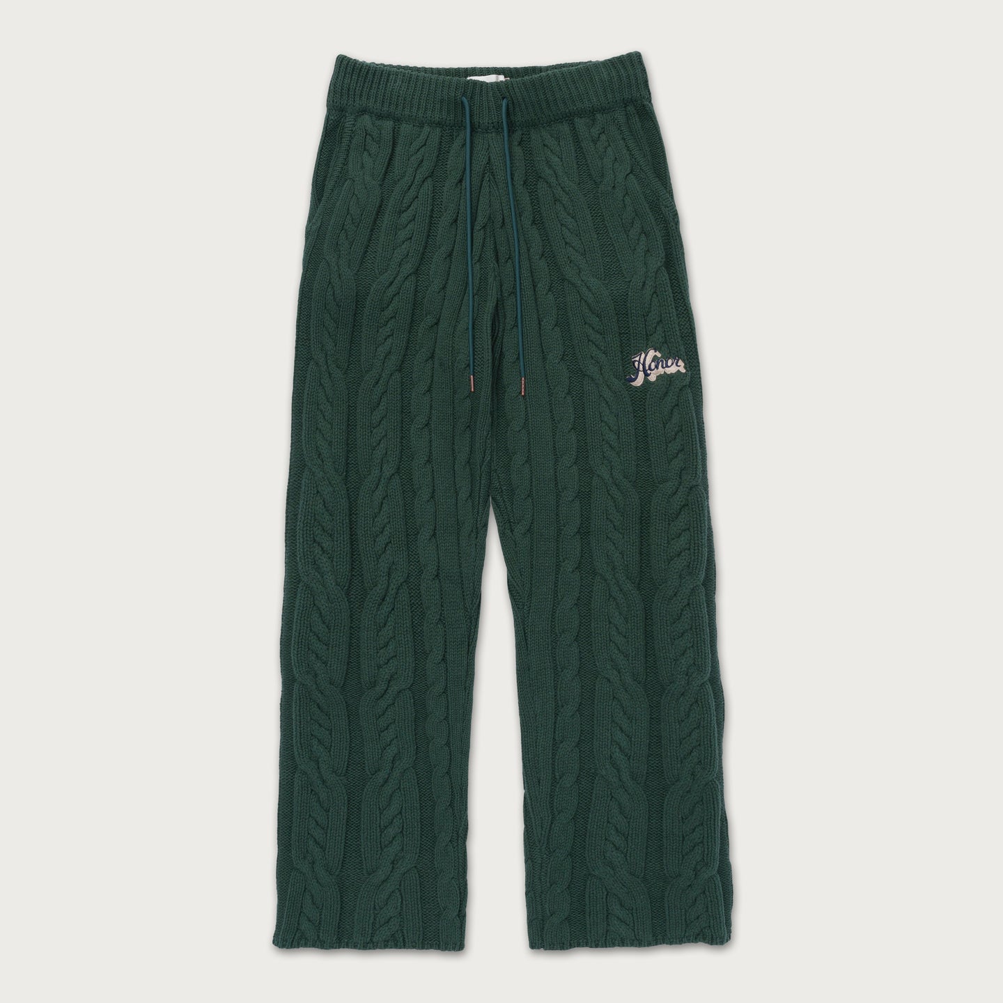 Cable Knit Leisure Pant - Green