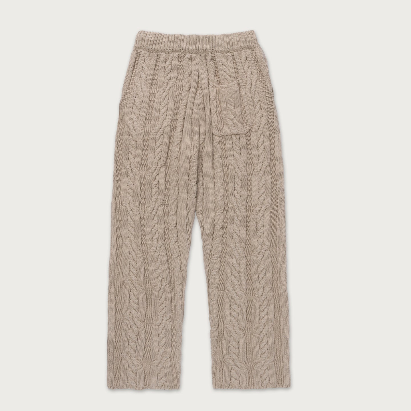 Cable Knit Leisure Pant - Stone