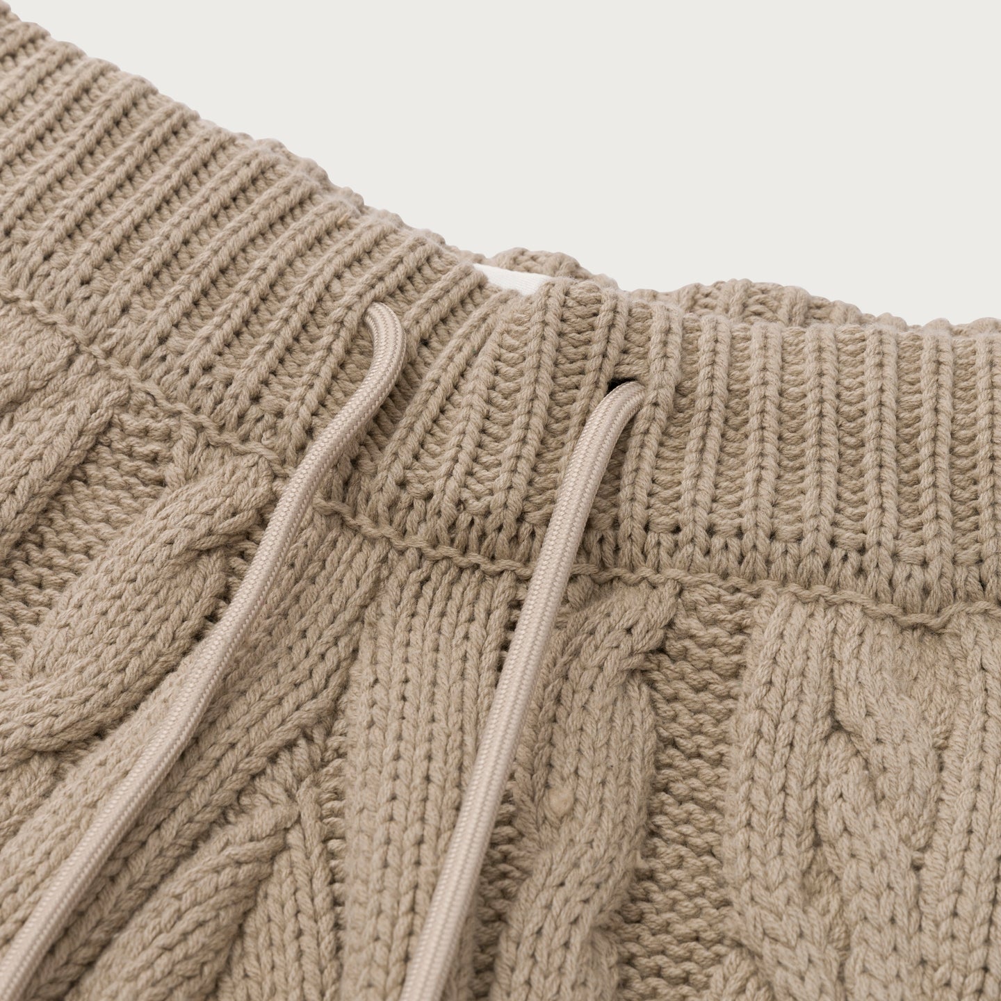 Cable Knit Leisure Pant - Stone