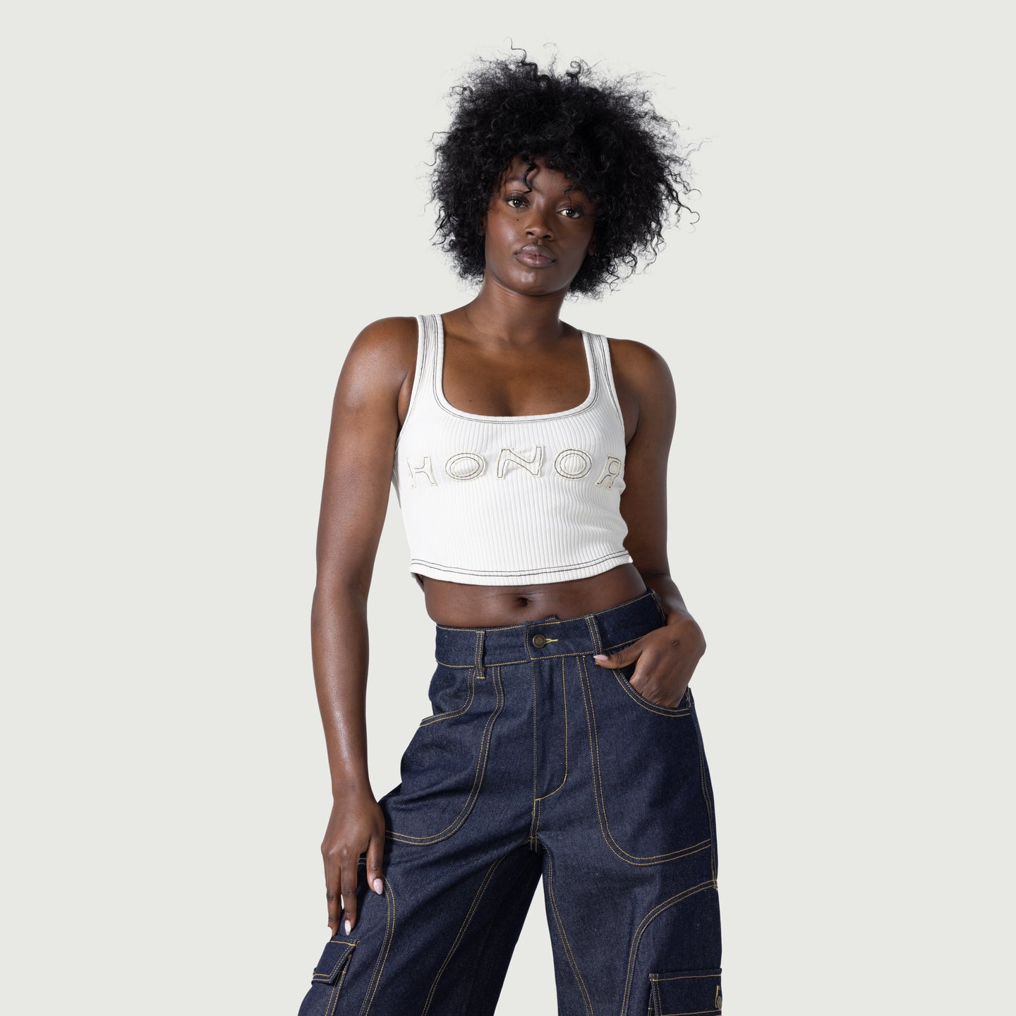 Charm Tank - Bone