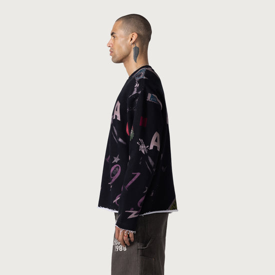 Collage Crewneck - Black