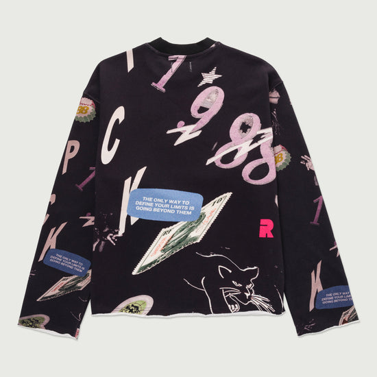 Collage Crewneck - Black