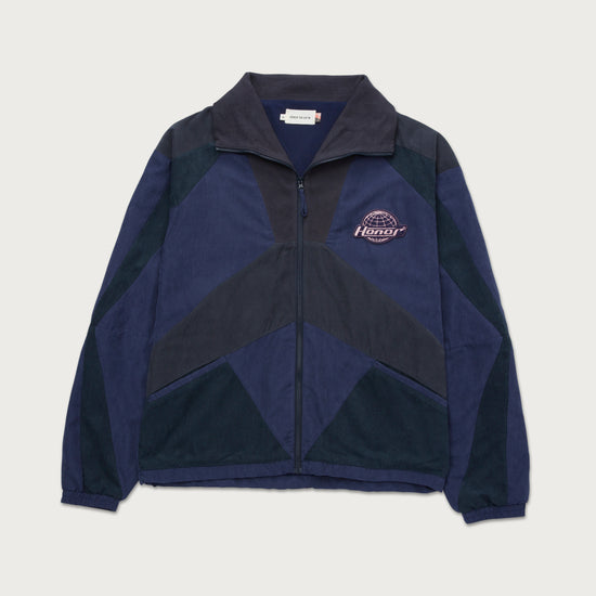 Color Block Full Zip - Navy